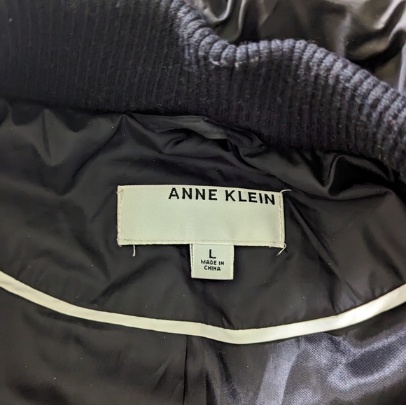 Anne Klein Women's Winter Puffer Parka Jacket Faux Fur Hooded, Large, Black - Picture 9 of 11